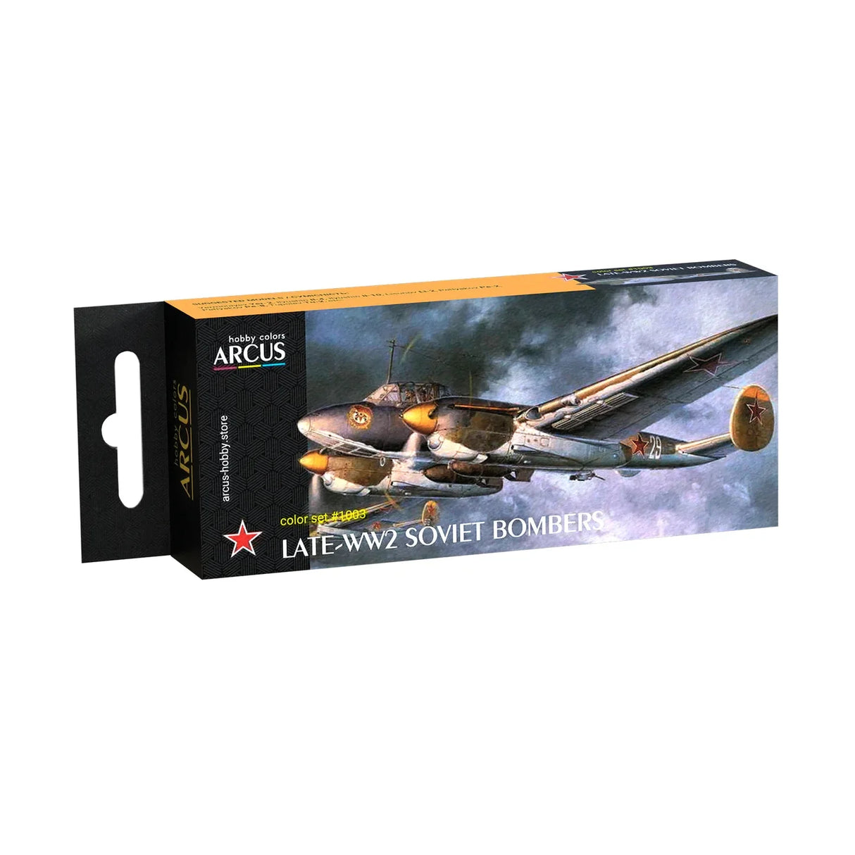 Arcus Hobby Colors Late-WW2 Soviet Bombers Paint Set - Fusion Scale Hobbies