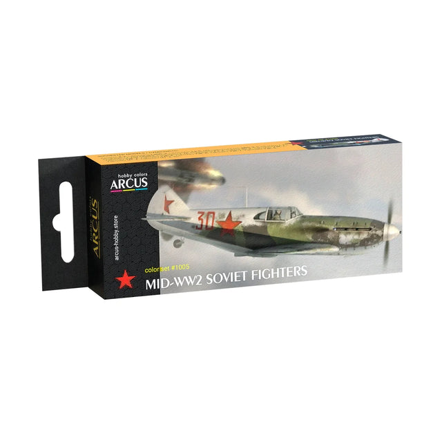 Arcus Hobby Colors Mid-WW2 Soviet Fighters Paint Set - Fusion Scale Hobbies