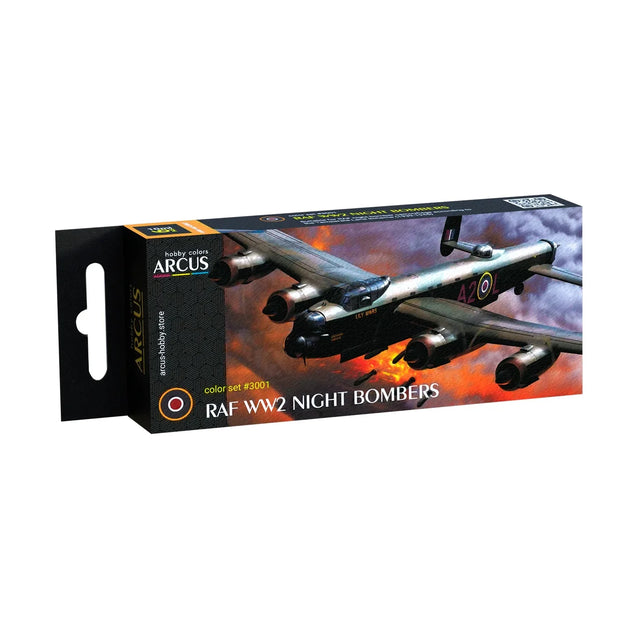 Arcus Hobby Colors RAF WW2 Night Bombers Paint Set - Fusion Scale Hobbies