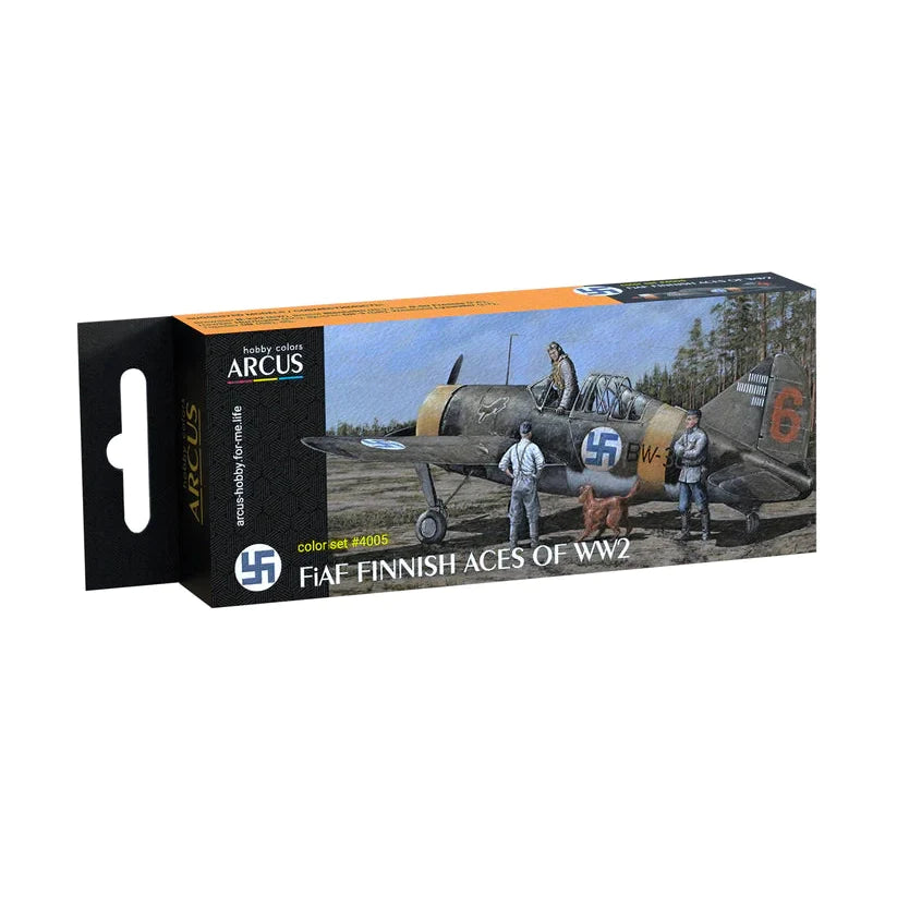Arcus Hobby Colors FiAF Finnish Aces of WW2 Paint Set - Fusion Scale Hobbies