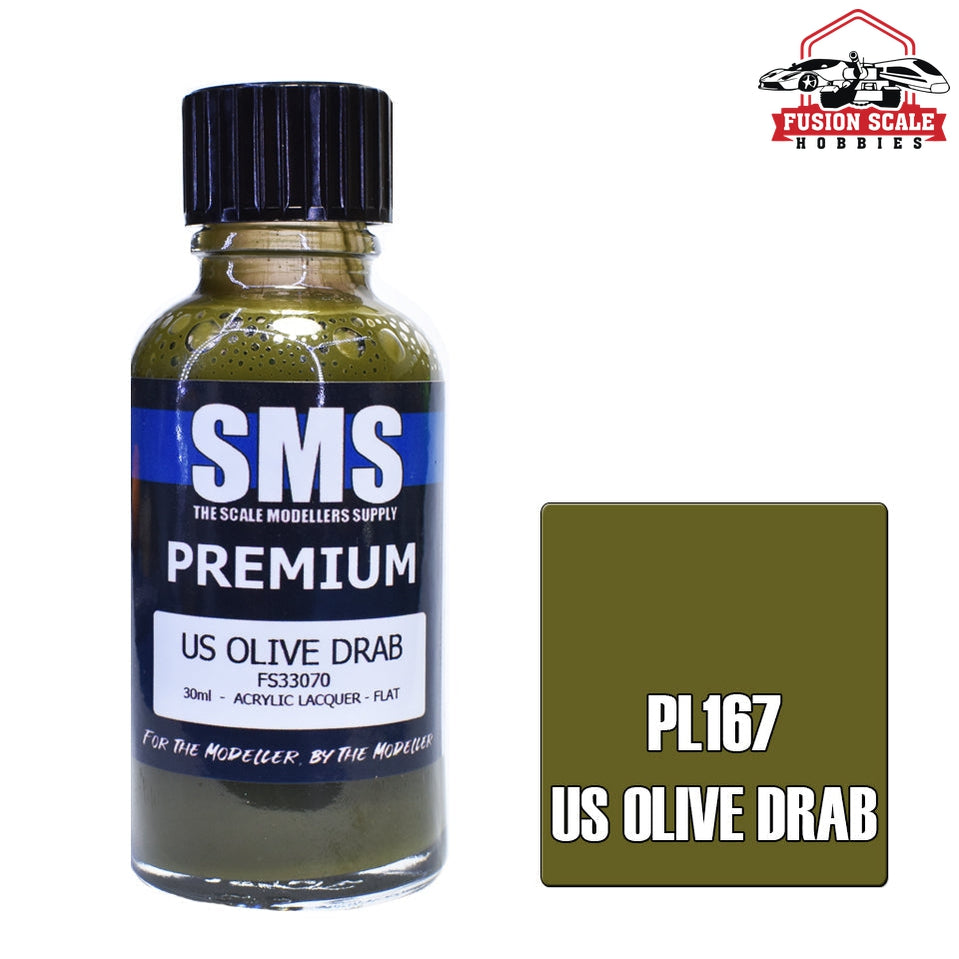 Scale Modelers Supply Premium Us Olive Drab 30ml