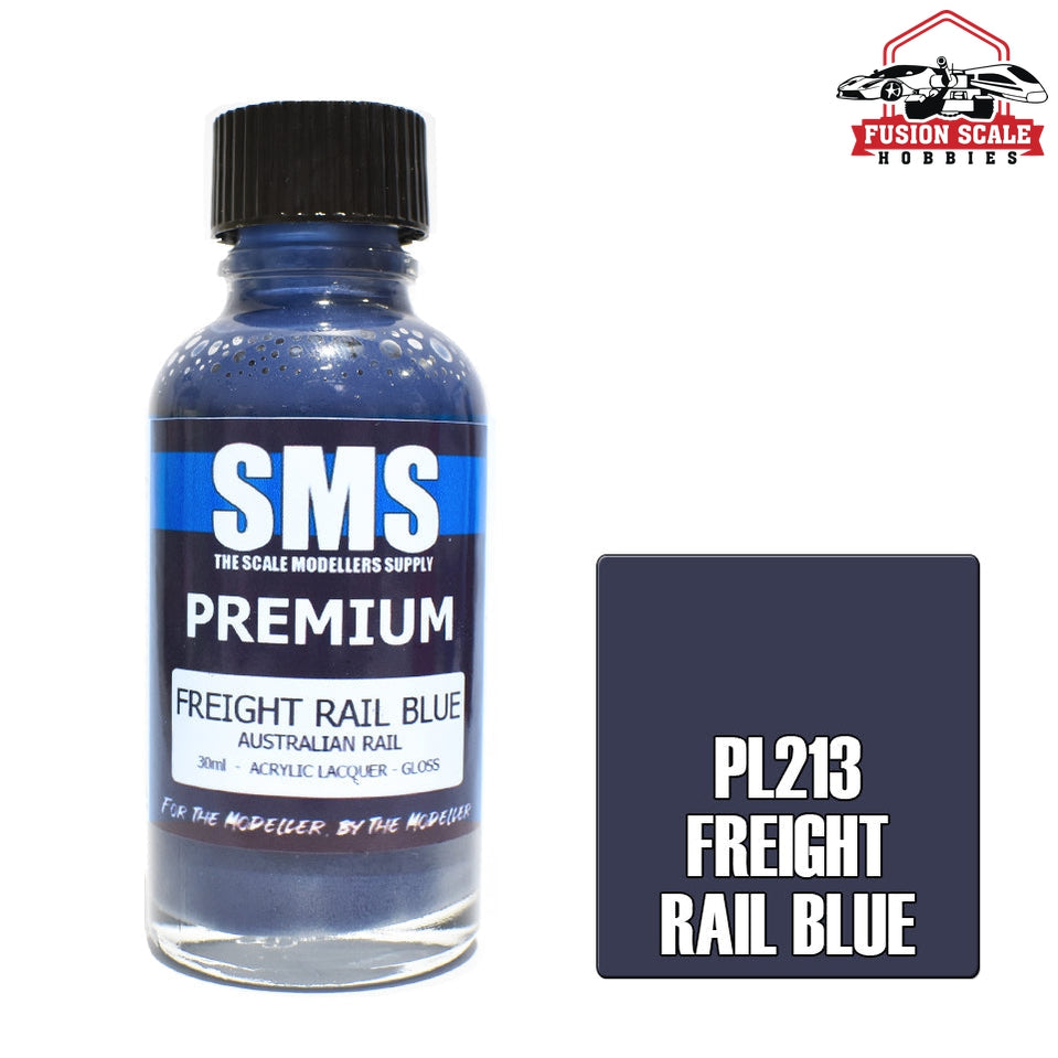 Scale Modelers Supply Premium Freight Rail Blue 30ml