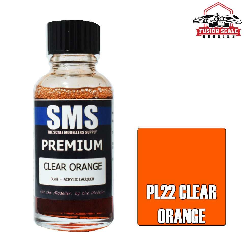 Scale Modelers Supply Premium Clear Orange 30ml