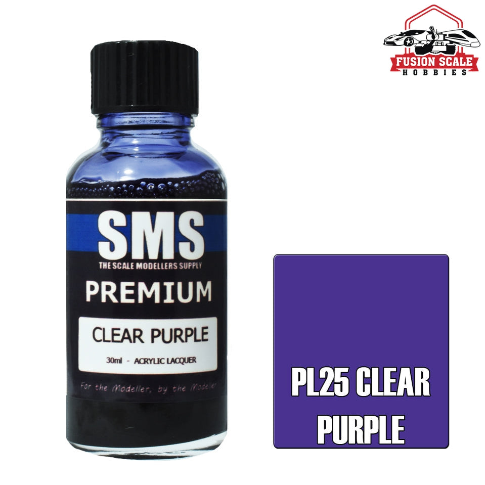 Scale Modelers Supply Premium Clear Purple 30ml