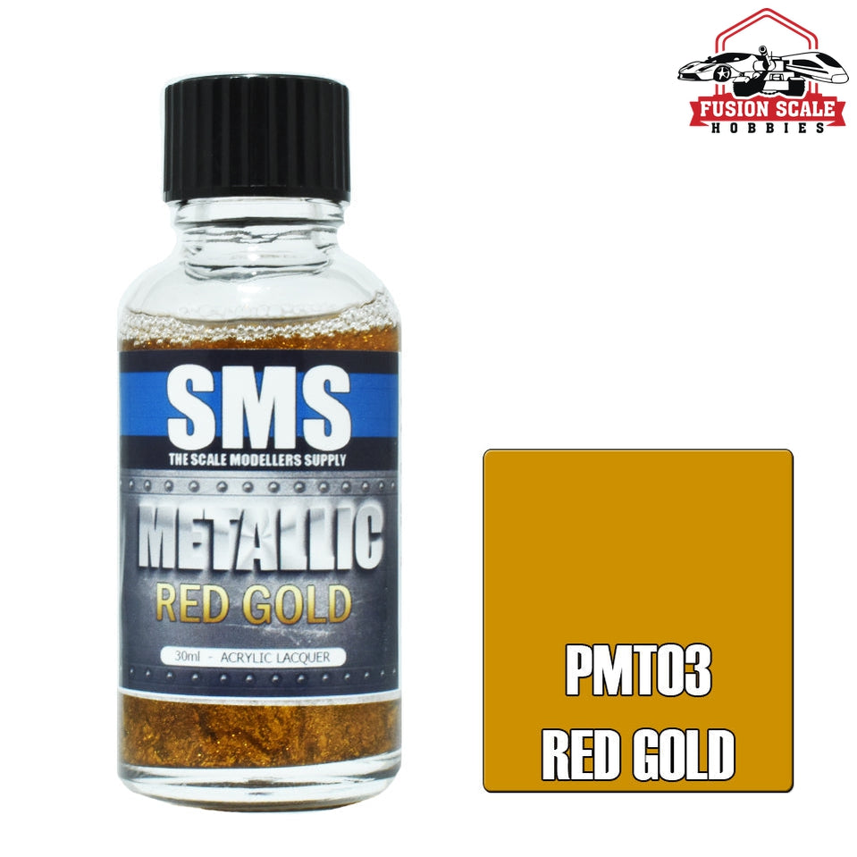 Scale Modelers Supply Metallic Red Gold 30ml