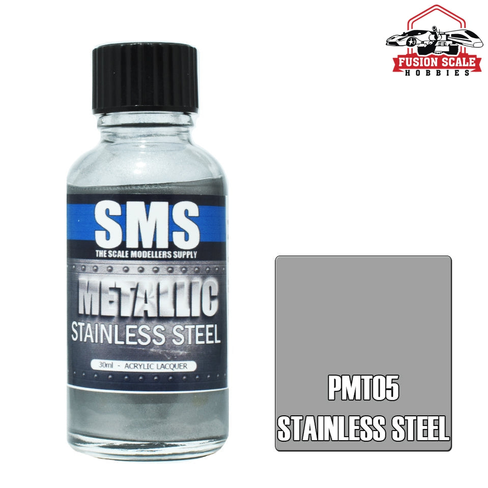 Scale Modelers Supply Metallic Stainless Steel 30ml
