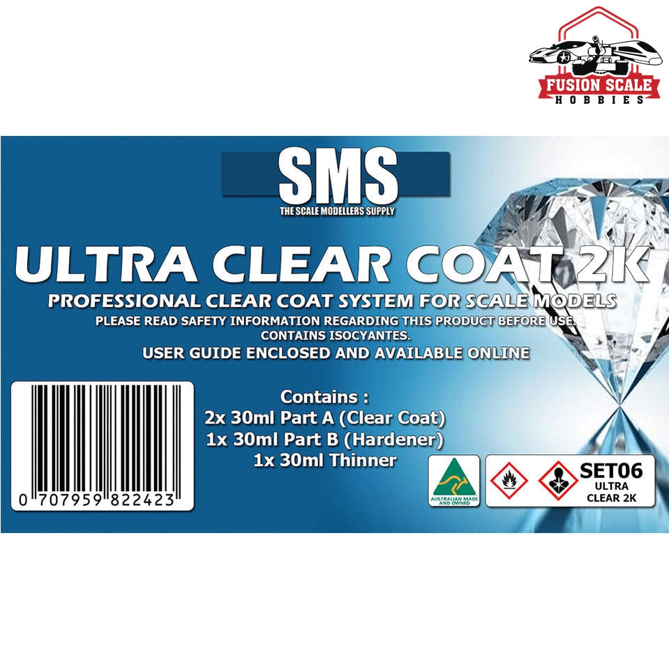 Scale Modelers Supply Ultra Clear Coat 2k Color Set